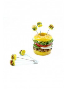 Hamburger Tasarımlı Servis Kürdan Seti