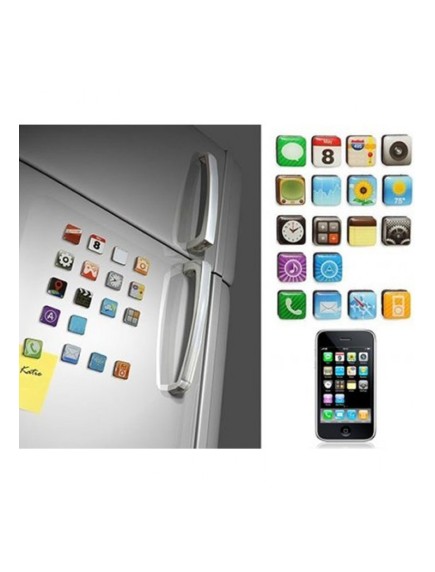 iPhone Teması Buzdolabı Magnetleri (18 Parça)