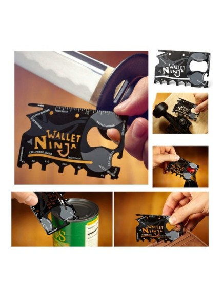 Ninja Wallet 18 in 1 Multi Tool Kit