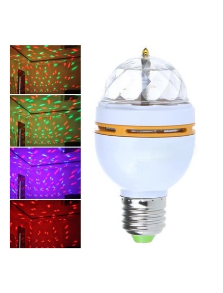 3 Renk Işık Yansıtan Dekoratif Lamba Crystal Magic Bulb