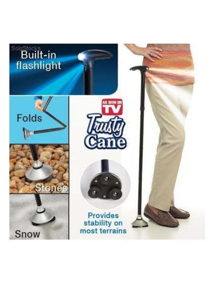 Trusty Cane Güvenilir Katlanabilir Işıklı Baston