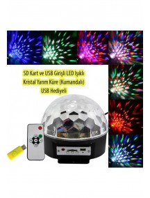 SD Kart ve USB Girişli LED Disko Işıklı Speaker Hoparlör (Kumandalı)(ŞOK İNDİRİM!!!)