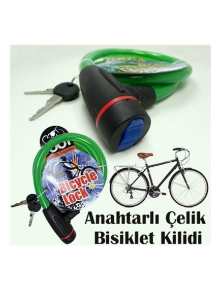 Anahtarlı Çelik Bisiklet Kilidi