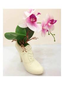 Topuklu Ayakkabı Tasarımlı Çiçekli Vazo
