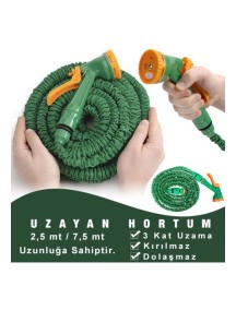 Uzayan Tabancalı Hortum 7,5 Metre